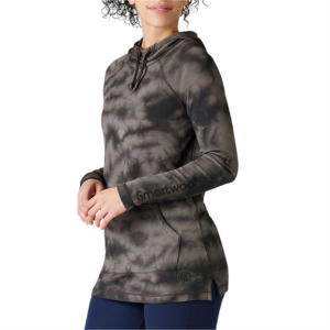 Women's Smartwool Thermal Plant-Based Dye Logo Hoodie 2023 in Black size X-Small