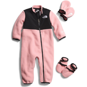 Image of Kid's The North Face Denali Onepiece Set Infants' 2024 in Pink size 3M-6M | Polyester