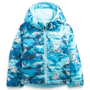 Image of Kid's The North Face Reversible Perrito Hooded Jacket Infants' 2023 Lavender Fog size 0M-3M | Polyester