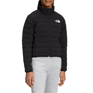 Kid's The North Face Belleview Stretch Down Jacket Girls' 2023 in Black size X-Small | Elastane/Polyester