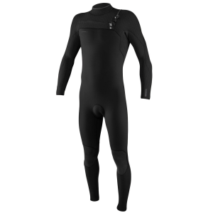 Image of O'Neill 4/3+ Hyperfreak Chest Zip Wetsuit 2024 in Black size Medium/Small | Rubber/Neoprene