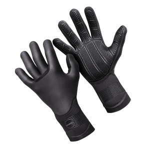 Image of O'Neill 5mm Psycho Tech Gloves 2022 in Black size Small | Rubber/Neoprene