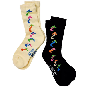 Image of Parks Project Day & Night Shroom 2-Pack Socks 2022 in Black | Polyester