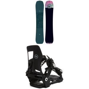 Image of Women's Nidecker Venus SE Snowboard 2024 - 143N Package (143N cm) + L Womens in Black size 143N/L | Nylon