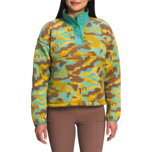 Women's The North Face Printed Cragmont 1/4 Snap Fleece 2022 Yellow size Large | Polyester