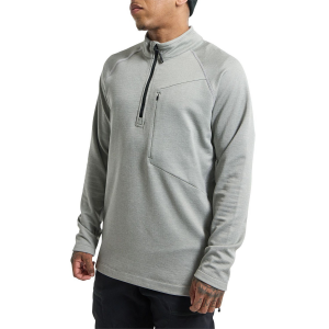 Burton Multipath Grid Quarter-Zip Fleece Men's 2022 Gray size Small | Spandex/Polyester