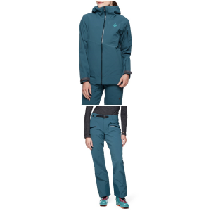 Image of Women's Black Diamond Recon Stretch Ski Shell Jacket 2024 - X-Large Blue Package (XL) + XS Shell size Xl/Xs | Nylon/Elastane/Polyester