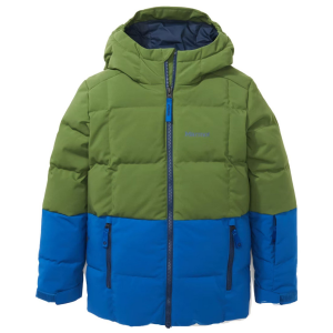 Kid's Marmot Polar Down Jacket 2024 Green in Azure size Medium | Polyester