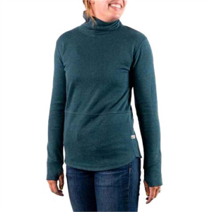 Women's Wild Rye Tallac Turtleneck Top 2023 in Blue size 4 | Polyester