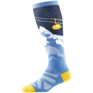 Image of Women's Darn Tough Yeti OTC Lightweight Socks 2025 in Blue size Large | Nylon/Spandex/Wool