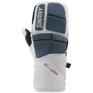 Image of Swany X-Pert Mittens 2024 in White size Small | Leather/Polyester