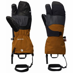 Mountain Hardwear High Exposure GORE-TEX Split Mittens 2024 in Brown size Small | Nylon