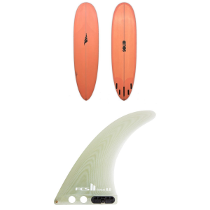 Image of Solid Surf Co EZ Street Surfboard 2024 - 7'6 Package (7'6) + 8 Surfboard Fins in Coral size 7'6"/8