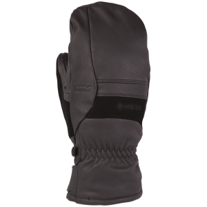POW Stealth GTX Mittens 2024 in Black size Medium | Leather/Polyester