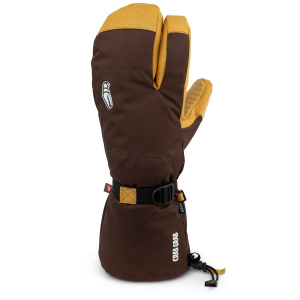 Image of Crab Grab Cinch Trigger Mittens 2024 in Brown size Small