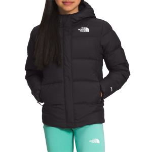 Image of Kid's The North Face North Down Fleece-Lined Parka Jacket Girls' 2024 in Black size X-Small | Polyester