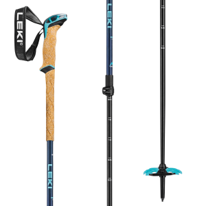 Image of LEKI Bernina Lite 2 Adjustable Ski Poles 2025 size 100-135 | Nylon/Aluminum/Rubber