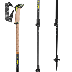 Image of LEKI Sherpa Adjustable Ski Poles 2025 size 110-145 | Aluminum/Rubber