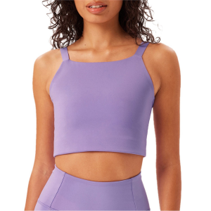 Image of Women's Girlfriend Collective Mia Bra 2022 in Purple size X-Small | Spandex/Plastic