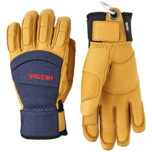 Hestra Vertical Cut CZone 5-Finger Gloves 2025 in Tan size 11 | Leather/Polyester