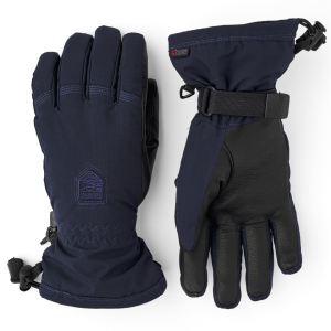Women's Hestra Powder CZone Gloves 2024 in Navy size 8 | Leather/Polyester