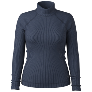 Women's Smartwool Thermal Rib Turtleneck Top 2027 in Brown size X-Small