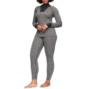 Women's Kari Traa Voss Cashmere Mix Half Zip Top 2023 Gray in Grey size Large | Wool