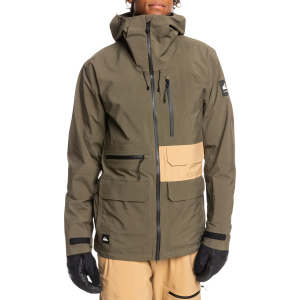 Quiksilver Black Alder Stretch GORE-TEX Jacket Men's 2023 in Green size X-Small | Polyester