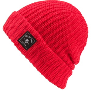 Women's Volcom Thick Knit Beanie Hat 2023 in Orange | Acrylic