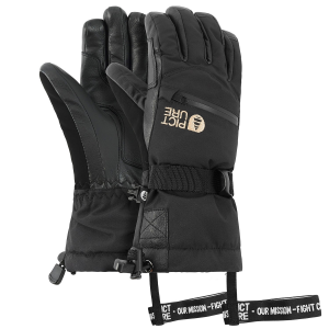 Women's Picture Organic Palmer Gloves 2024 in Black size 9 | Leather/Polyester
