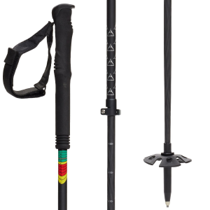 Image of evo Way Out Adjustable Ski Poles 2025 in Black size 105-145