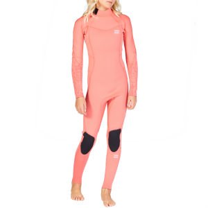 Kid's Billabong 3/2 Synergy Back Zip Wetsuit Girls' 2022 in Coral size 12 | Nylon/Polyester/Neoprene