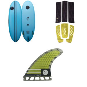 Image of Hyperlite Raygun Wakesurf Board 2024 - 4'9 Package (4'9) + Traction Pads in Blue