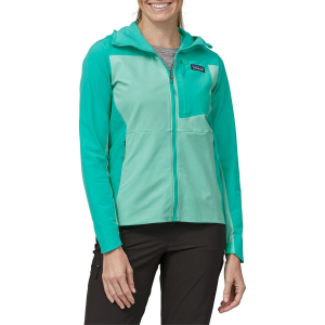 Women's Patagonia R1 CrossStrata Hoodie 2024 in Green size Small | Spandex/Polyester
