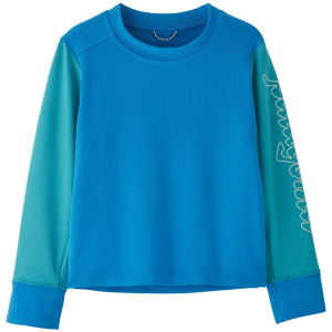 Image of Kid's Patagonia Capilene Long-Sleeve Silkweight Top Toddlers' 2024 in Blue size 5T | Spandex/Polyester/Silk