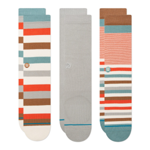 Image of Stance Waldos 3-Pack Socks 2023 in Red size Large | Cotton