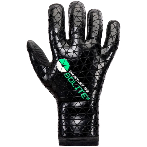 Image of Solite 3/2 Gauntlet Wetsuit Gloves 2022 in Black size X-Small | Nylon/Neoprene