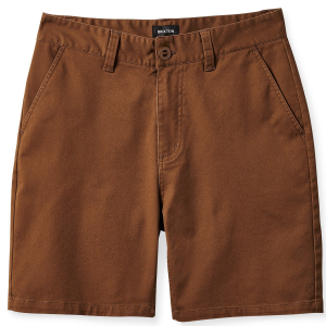 Brixton Choice Chino Shorts Men's 2023 in Brown size 38" | Cotton/Elastane/Polyester