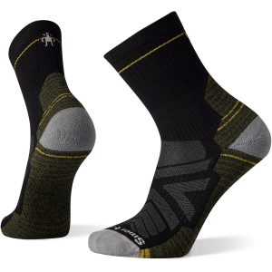 Image of Smartwool Hike Light Cushion Mid Crew Socks Unisex 2024 in Black size Large | Nylon/Wool/Elastane