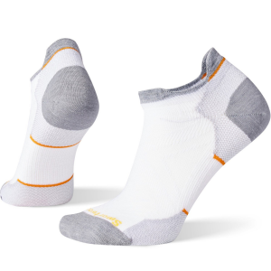 Women's Smartwool Run Targeted Cushion Low Ankle Socks 2024 in Black size Medium | Nylon/Wool/Elastane