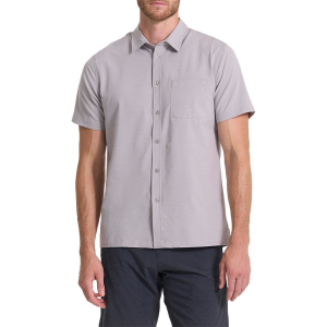 Vuori Short-Sleeve Bridge Button Down Shirt Men's 2023 in Gray size Large | Cotton/Elastane/Polyester