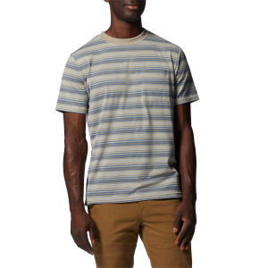 Mountain Hardwear Low Exposure Short Sleeve T-Shirt Men's 2023 in Gray size Medium | Cotton/Elastane/Polyester