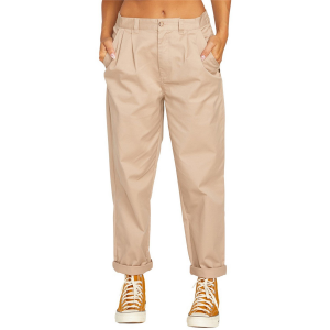 Women's Volcom Frochickie Trouser Pants 2023 Brown size 28" | Cotton/Elastane/Polyester