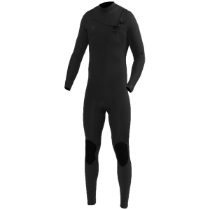 Image of Vissla 4/3 7 Seas Chest Zip Wetsuit 2026 in Black size Large | Nylon/Neoprene