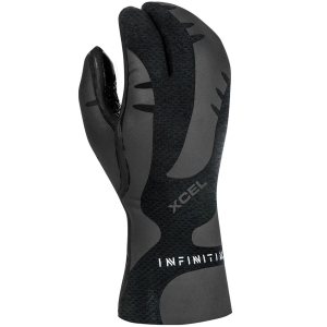 XCEL 5mm Infiniti 3-Finger Lobster Claw Wetsuit Gloves 2022 in Black size X-Small
