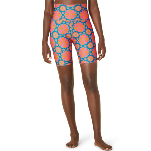 Women's Beyond Yoga High Waisted Biker Shorts 2023 Pink size X-Small | Lycra/Polyester