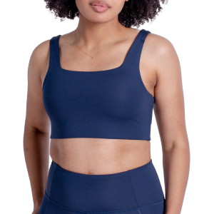Women's Girlfriend Collective Tommy Bra 2023 in Blue size X-Small | Spandex/Plastic