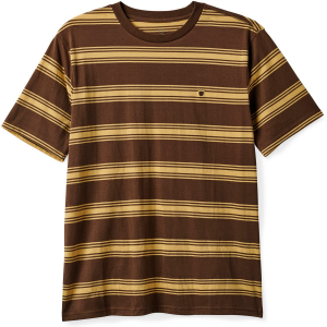 Brixton Hilt Shield Short-Sleeve Knit Shirt Men's 2023 Brown size Small | Cotton/Polyester