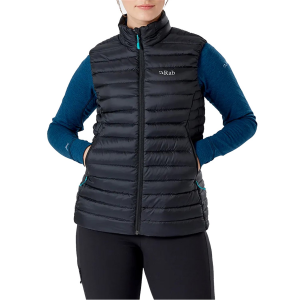 Women's Rab(R) Microlight Vest 2024 in Black size Medium | Nylon