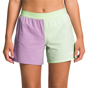 Women's The North Face Wander Shorts 2023 Purple in Lime size X-Small | Elastane/Polyester